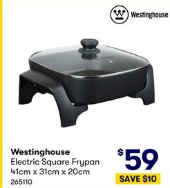 Westinghouse - Electric Square Frypan 41cm x 31cm x 20cm offers at $59 in BIG W