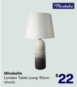 Mirabella - Londen Table Lamp 50cm offers at $22 in BIG W