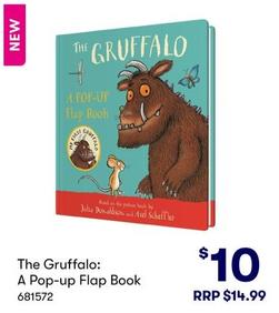 The Gruffalo: A Pop-Up Flap Book offers at $10 in BIG W