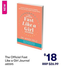 The Official Fast Like A Girl Journal offers at $18 in BIG W