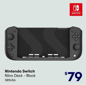 Nintendo - Switch Nitro Deck Black offers at $79 in BIG W