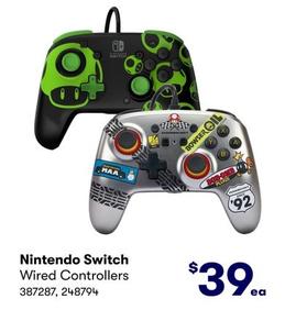 Nintendo - Switch Wired Controllers  offers at $39 in BIG W