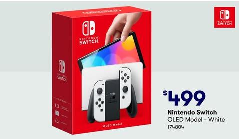 Nintendo - Switch OLED Model White offers at $499 in BIG W