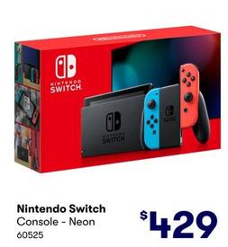 Nintendo - Switch Console Neon offers at $429 in BIG W