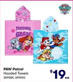 Paw Patrol - Hooded Towels offers at $19 in BIG W