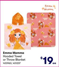 Emma Memma - Hooded Towel Or Throw Blanket offers at $19 in BIG W
