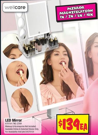 Wellcare - Led Mirror offers at $139 in JB Hi Fi