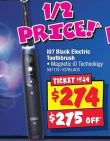 Oral B - I07 Black Electric Toothbrush offers at $274 in JB Hi Fi