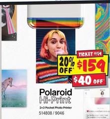 Polaroid - Hi-print offers at $159 in JB Hi Fi