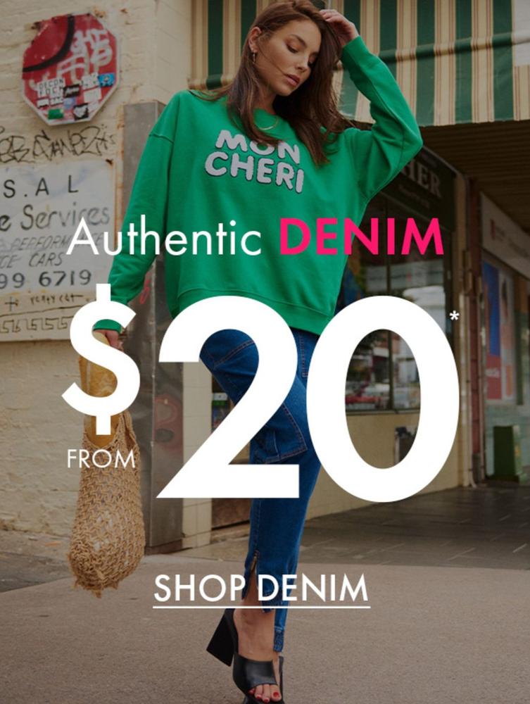 Authentic Denim offers at $20 in Rockmans
