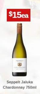 Seppelt - Jaluka Chardonnay 750ml offers at $15 in Sense of Taste