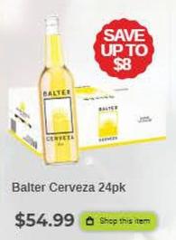 Balter - Cerveza 24pk offers at $54.99 in Sense of Taste
