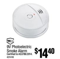 Firepro - 9v Photoelectric Smoke Alarm offers at $14.4 in Bunnings Warehouse