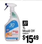 Mould Off 1l offers at $15.49 in Bunnings Warehouse