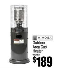 Mimosa - Outdoor Area Gas Heater offers at $189 in Bunnings Warehouse