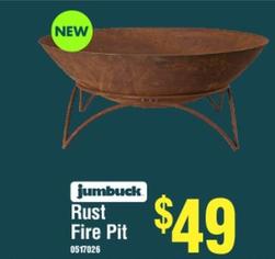 Jumbuck - Rust Fire Pit offers at $49 in Bunnings Warehouse