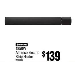 Jumbuck - 1850w Alfresco Electric Strip Heater offers at $139 in Bunnings Warehouse