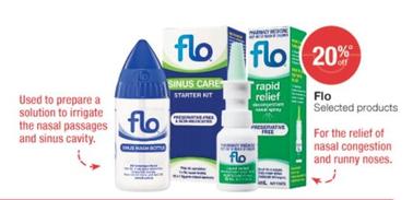 Flo - Selected Products offers in Pharmacist Advice