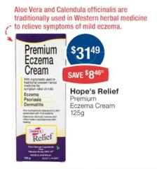 Hope's Relief Premium Eczema Cream 125g offers at $31.49 in Pharmacist Advice