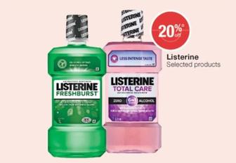 Listerine - Selected Products offers in Pharmacist Advice