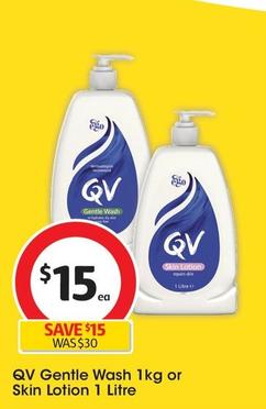 Qv - Gentle Wash 1kg offers at $15 in Coles