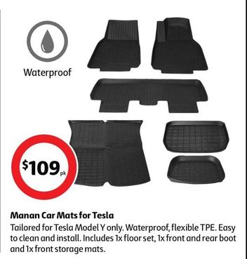 Manan - Car Mats for Tesla offers at $109 in Coles