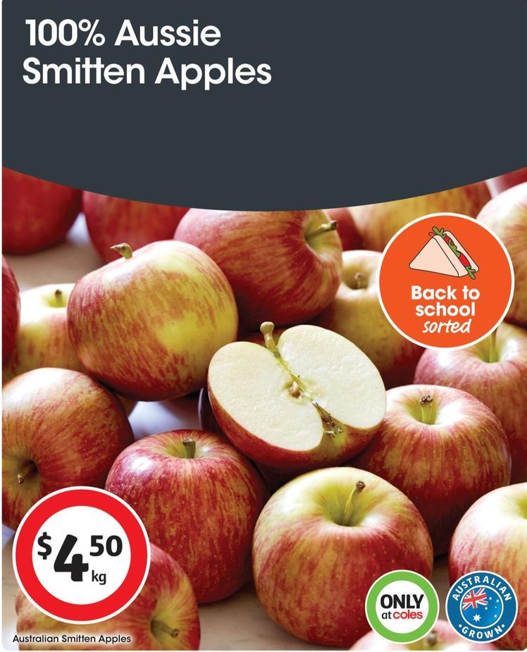 Australian Smitten Apples offers at $4.5 in Coles