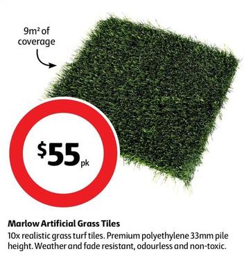 Marlow - Artificial Grass Tiles offers at $55 in Coles