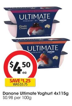 Danone - Ultimate Yoghurt 4x115g offers at $4.5 in Coles