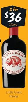 Little Giant - Range offers at $36 in Cellarbrations