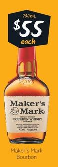 Maker's Mark - Bourbon offers at $56 in Cellarbrations
