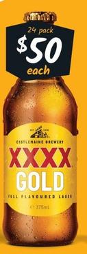XXXX - Gold Stubbies 375mL offers at $50 in Cellarbrations