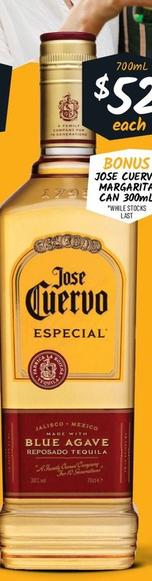 Jose Cuervo - Especial Reposado Tequila offers at $52 in Cellarbrations