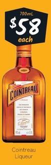 Cointreau - Liqueur offers at $58 in Cellarbrations