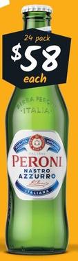 Peroni - Nastro Azzuro Stubbies 330ml offers at $58 in Cellarbrations