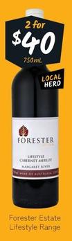 Forester - Estate Lifestyle Range offers at $40 in Cellarbrations