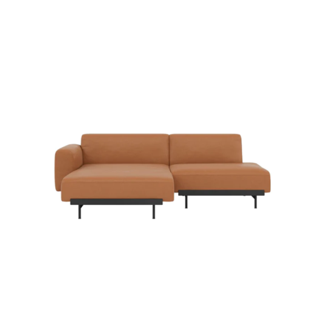 Muuto | in situ modular sofa | 2 seater config 6 | easy leather cognac offers in Top 3 Style