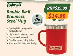 Double Wall Stainless Steel Mug offers at $14.99 in Tentworld