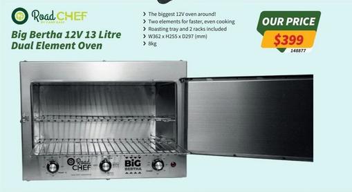 Road Chef - Big Bertha 12v 13 Litre Dual Element Oven offers at $399 in Tentworld