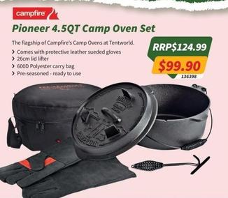 Campfire - Pioneer 4.5qt Camp Oven Set offers at $99.9 in Tentworld