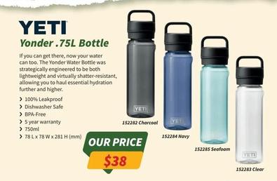 Yeti - Yonder .75l Bottle offers at $38 in Tentworld