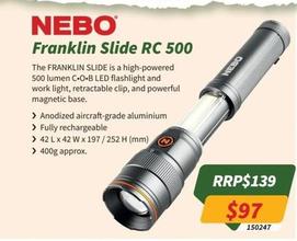 Nebo - Franklin Slide Rc 500 offers at $97 in Tentworld