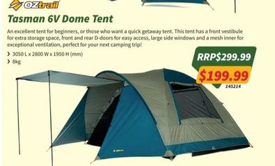 Oztrail  - Tasman 6v Dome Tent offers at $199.99 in Tentworld