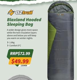 Oztrail - Blaxland Hooded Sleeping Bag offers at $49.99 in Tentworld