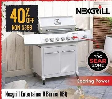 Nexgrill - Entertainer 6 Burner Bbq offers at $399 in Barbeques Galore