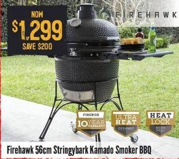 Firehawk - 56cm Stringybark Kamado Smoker Bbq offers at $1299 in Barbeques Galore