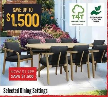 Garden Furniture offers at $1 in Barbeques Galore