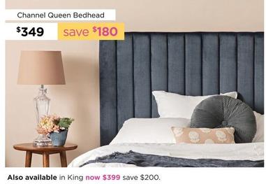 Channel Queen Bedhead offers at $349 in Early Settler