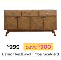 Dawson Reclaimed Timber Sideboard offers at $999 in Early Settler
