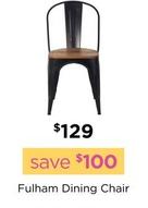 Fulham Dining Chair offers at $129 in Early Settler